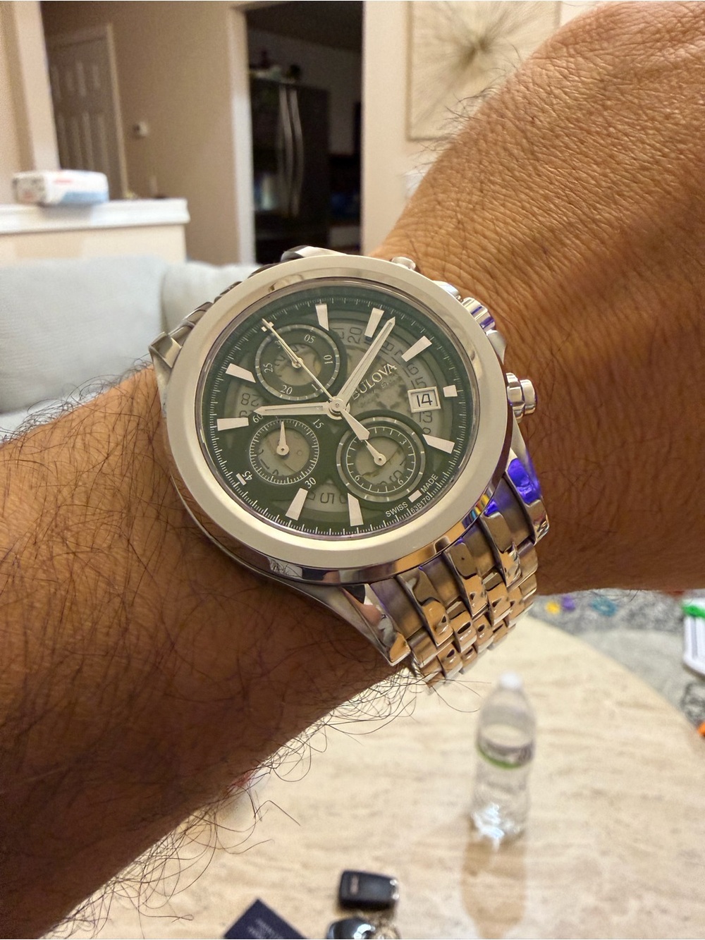 Bulova Accu-Swiss Kirkwood 63B170 Automatic Chronograph Men’s Watch 42mm